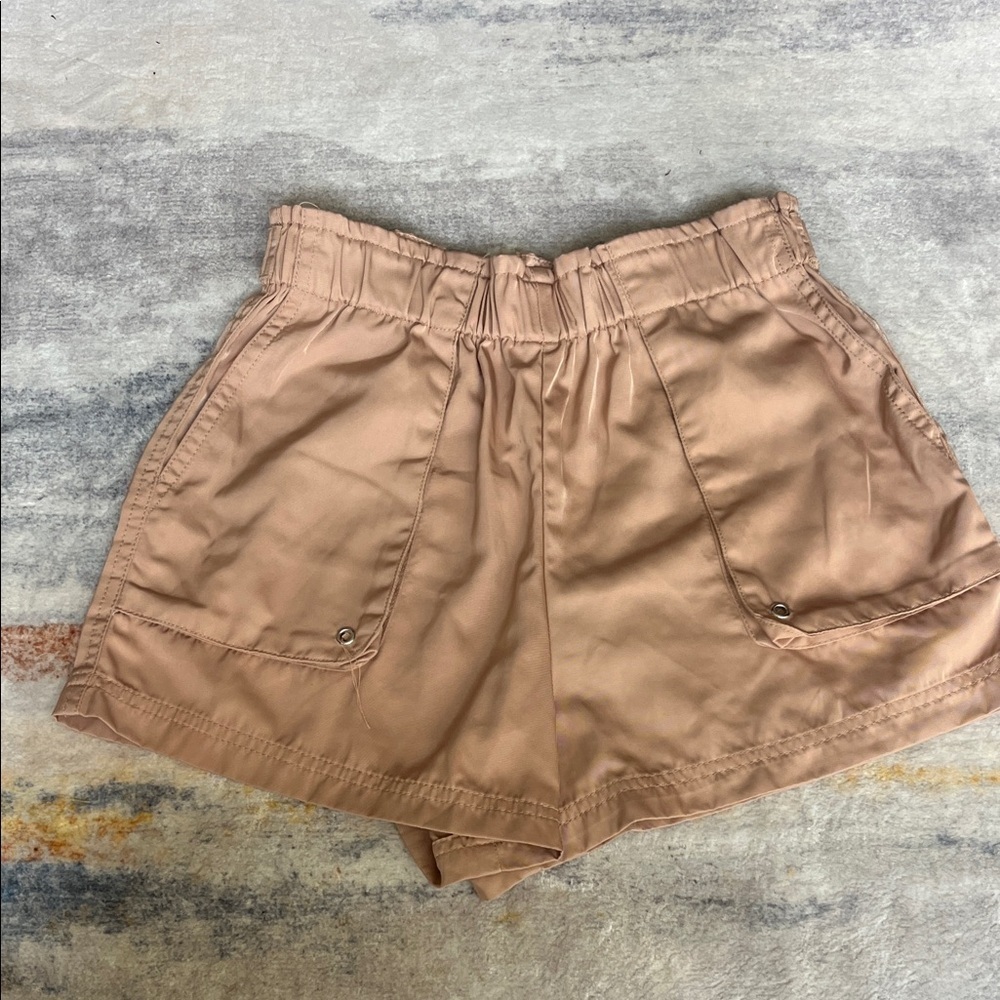 (086)Forever 21 High Waist Brown Shorts